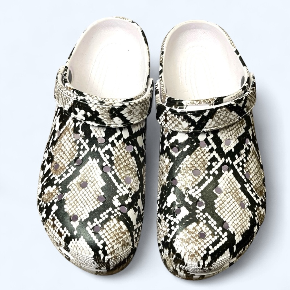 PLATFORM CLOGS • Animal Print • Size 10 • Women - Picture 2 of 12
